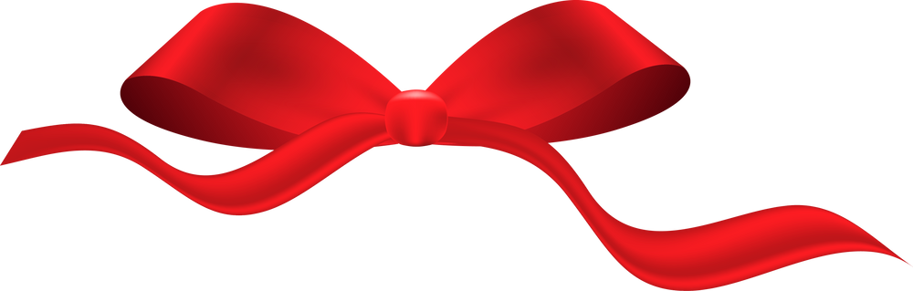 Red Ribbon Bow. Red Bow Illustration. Beautiful Big Bow Made of Red Ribbon.